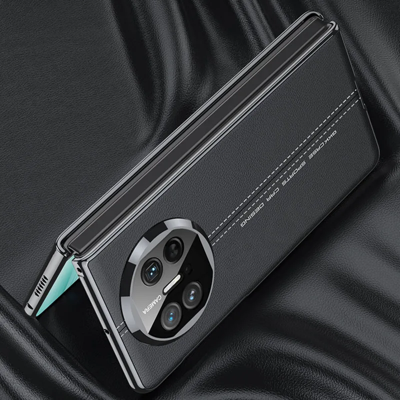 GKK Original Case For Huawei Mate X3 With Screen Glass Case Electroplated Painted Leather Hard Cover For Huawei Mate X5 Coque