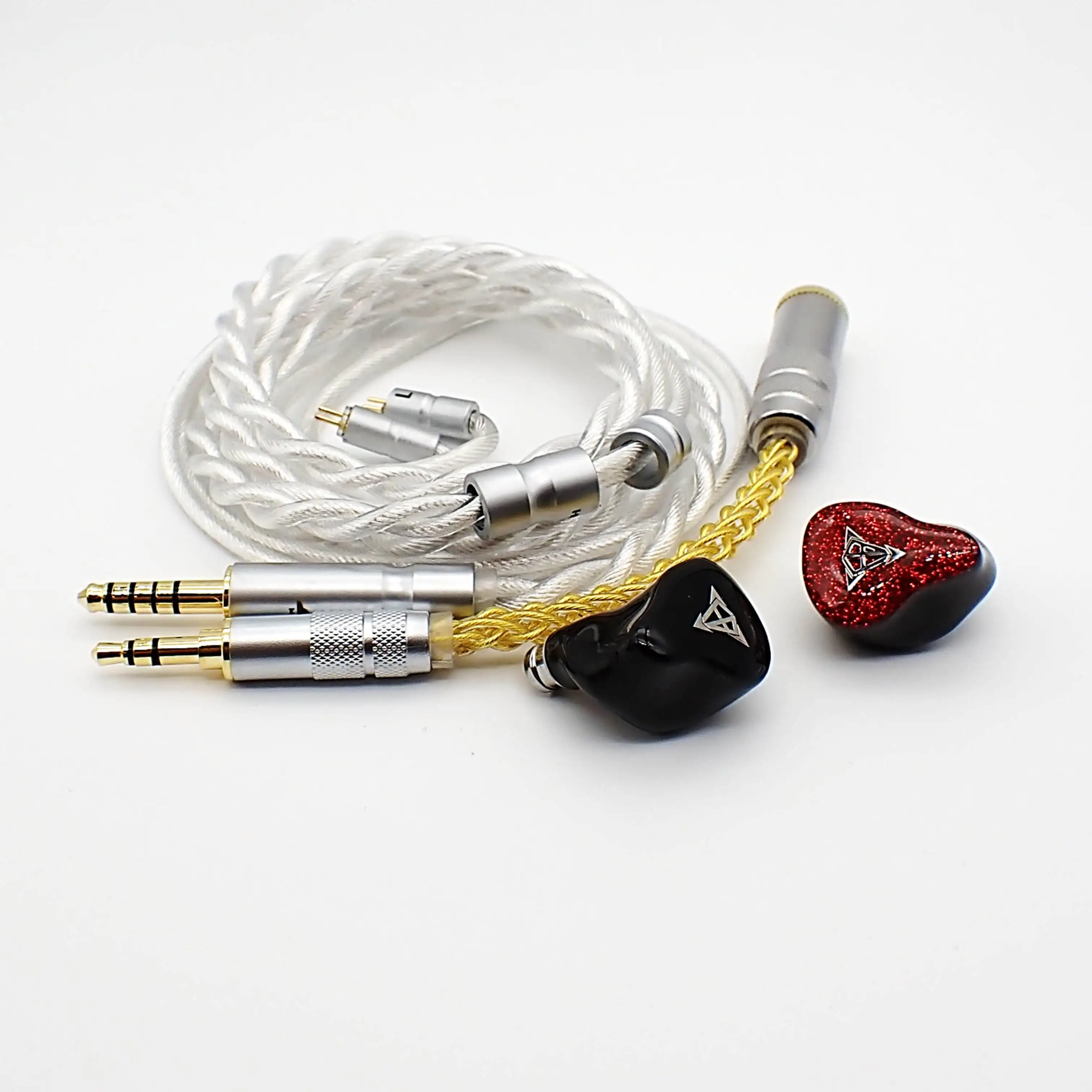Hisenior Mega5Est Bass+ إصدار محدود 2EST + 2BA + 1DD Tribrid 5-Drivers Hybrid Audiophile Sub-bass IEM HiFi سماعة أذن داخل الأذن