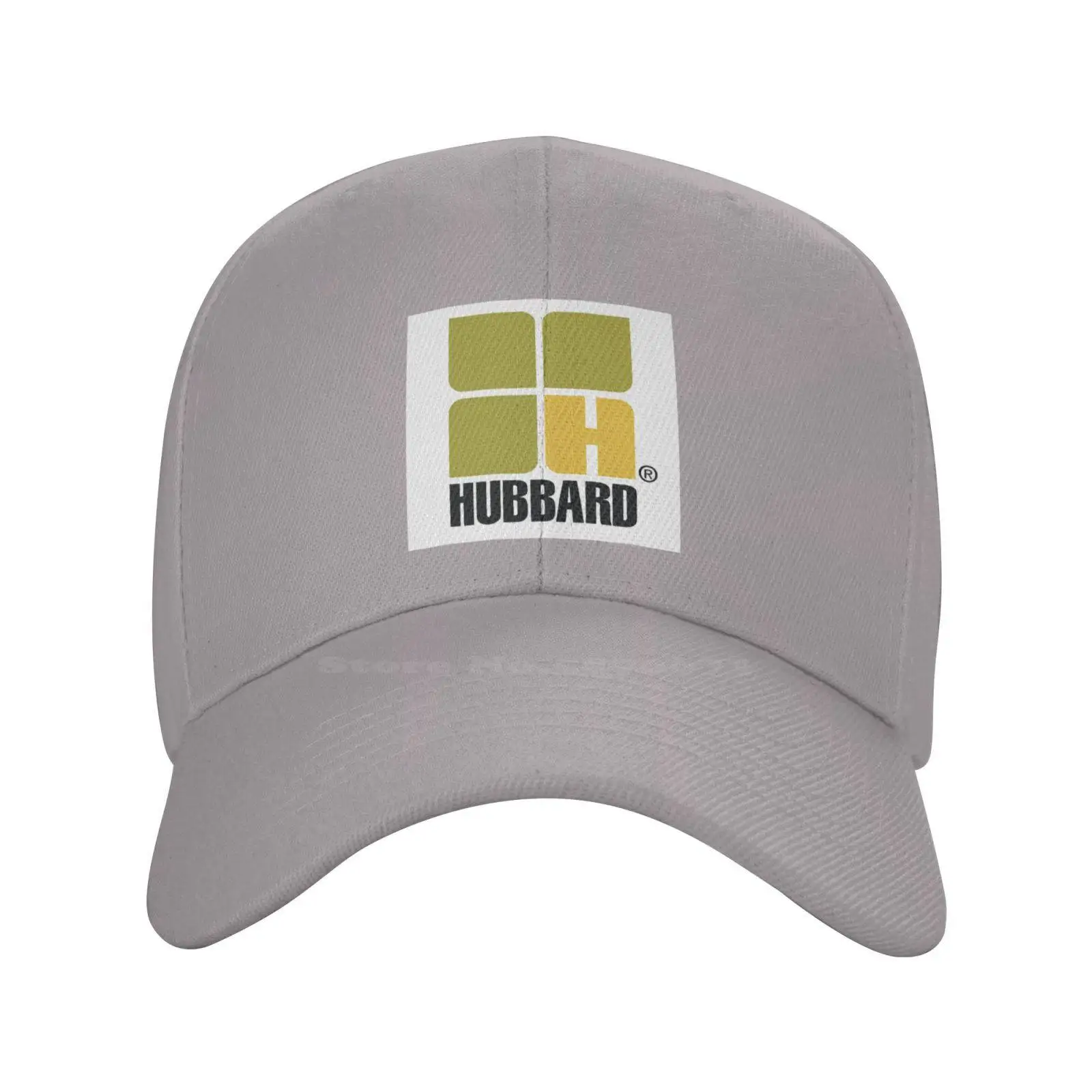 Hubbard Feeds Logo Print Graphic Casual Denim cap Knitted hat Baseball cap