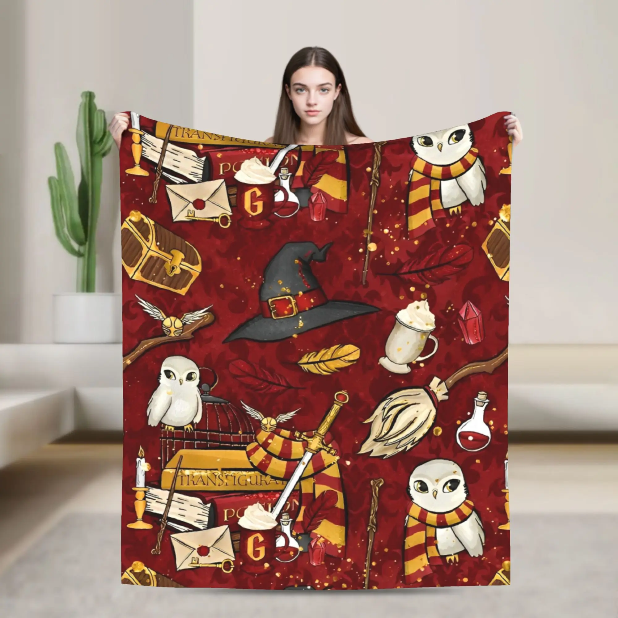 

Одеяло Гарри Поттера Волшебник Фэнтези Фланель Потрясающие мягкие пледы для покрывала Зима