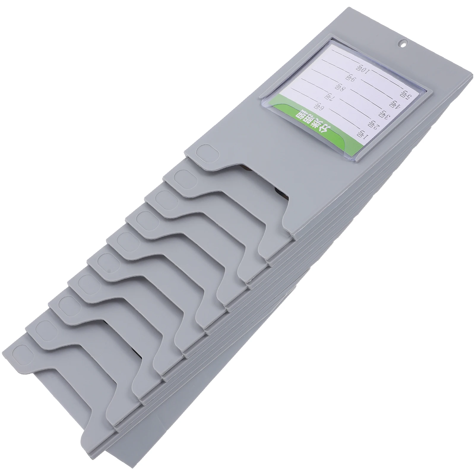 

Material Card Rack PP Holders Small Size Shelf Goods Organizer Warehouse Supplies Plastic Card Slot Rack Inventory