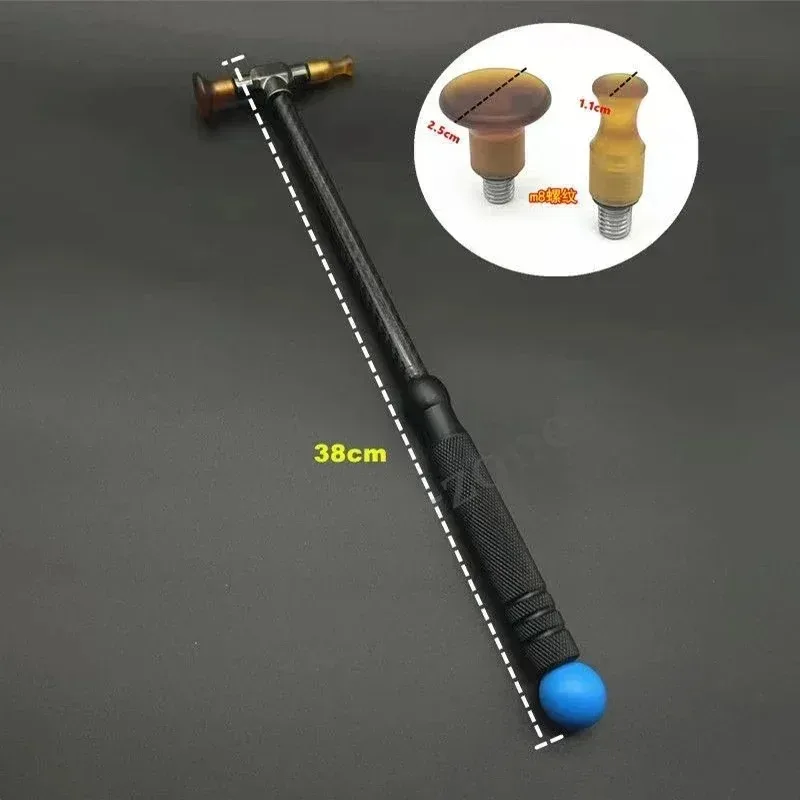 مطرقة إصلاح دنت السيارة، مطرقة تسوية قرع، أداة إصلاح قابلة للاستبدال من ألياف الكربون والفولاذ المقاوم للصدأ #3