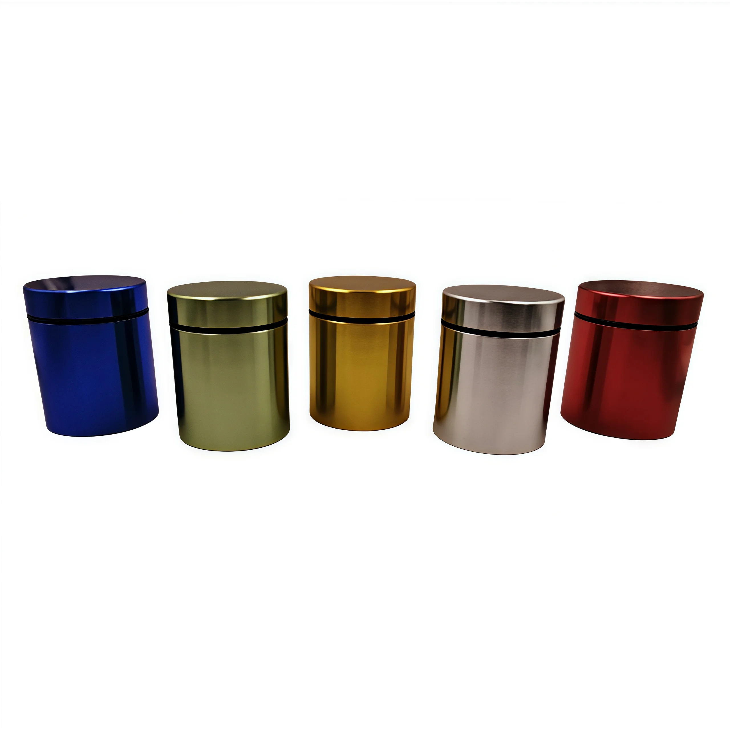 Airtight Aluminum Alloy Tobacco Storage Container - Leak-Proof, Moisture-Resistant Tobacco Canister for Freshness | Compact & Du