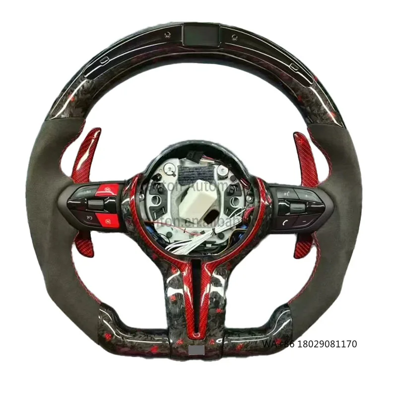 

Заводская цена из углеродного волокна, светодиодный алькантара m Performance для BMW F30 F10 F15 F16 M3 M4 M Series, автомобильный руль