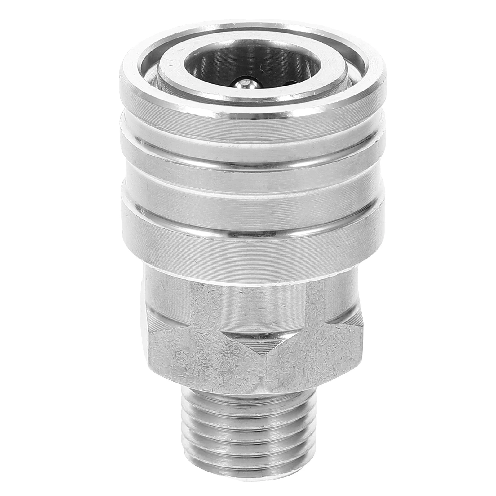 

High Pressure Water Nozzle Head 5000psi Stainless Steel Quick Connect Washer Fitting Leakproof Garden Hose Adapter Sprayer