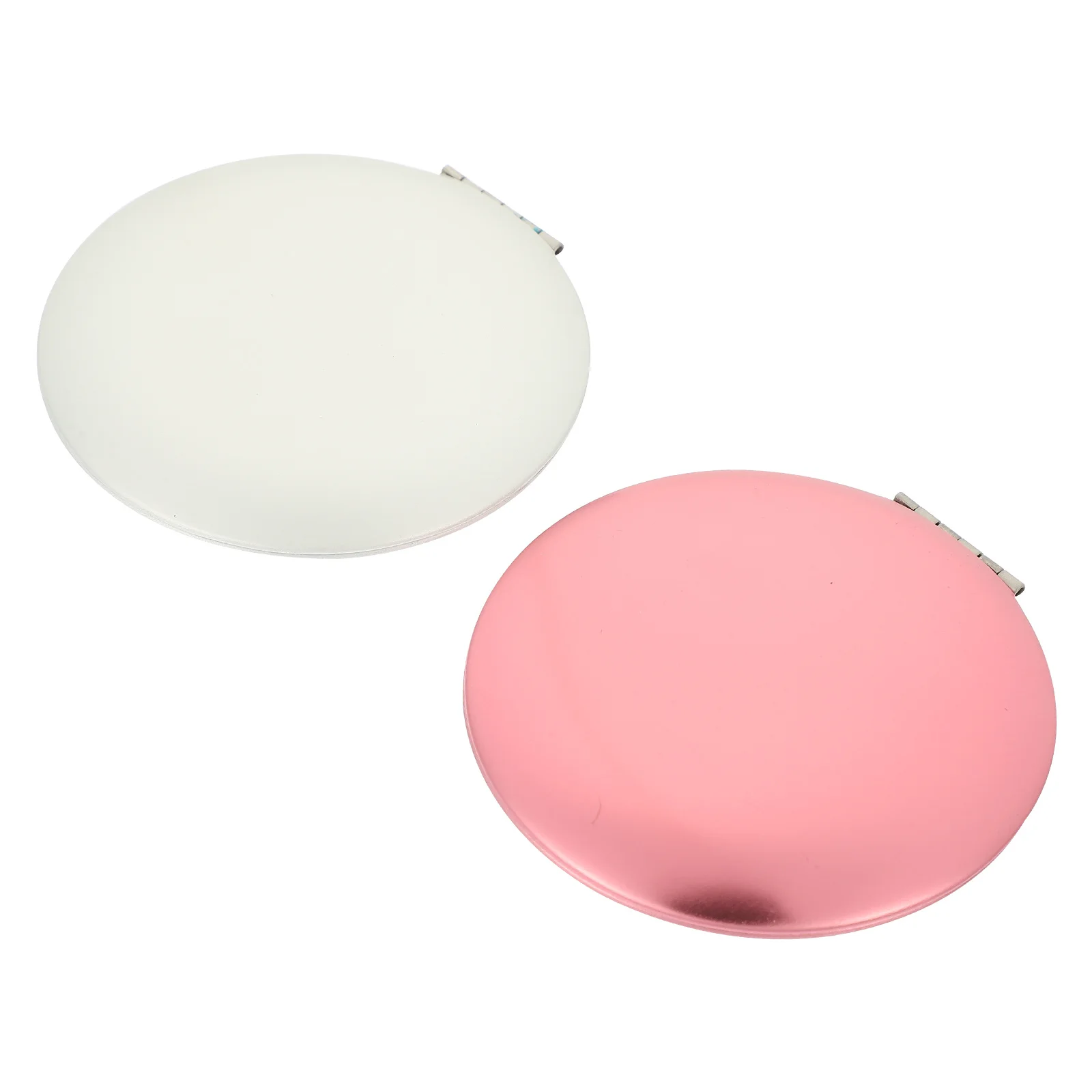 2 個ポータブル折りたたみ式コンパクト化粧鏡両面ミニトラベルポケットバニティミラー女の子用コンパクトミラー