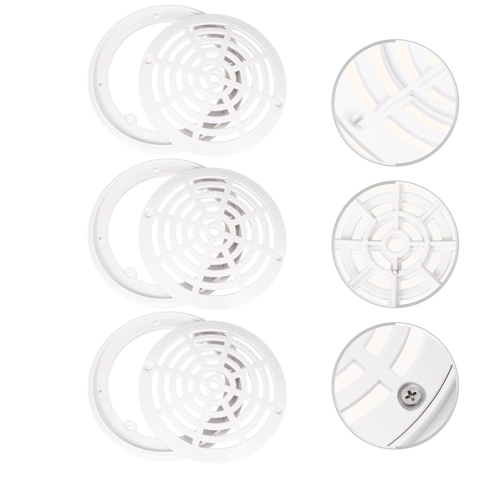 

3Pcs Swimming Drain Accessories Durable Floor Leakage System Cover Base Efficient Pool Drain Base Cover Drainage Spa Bath