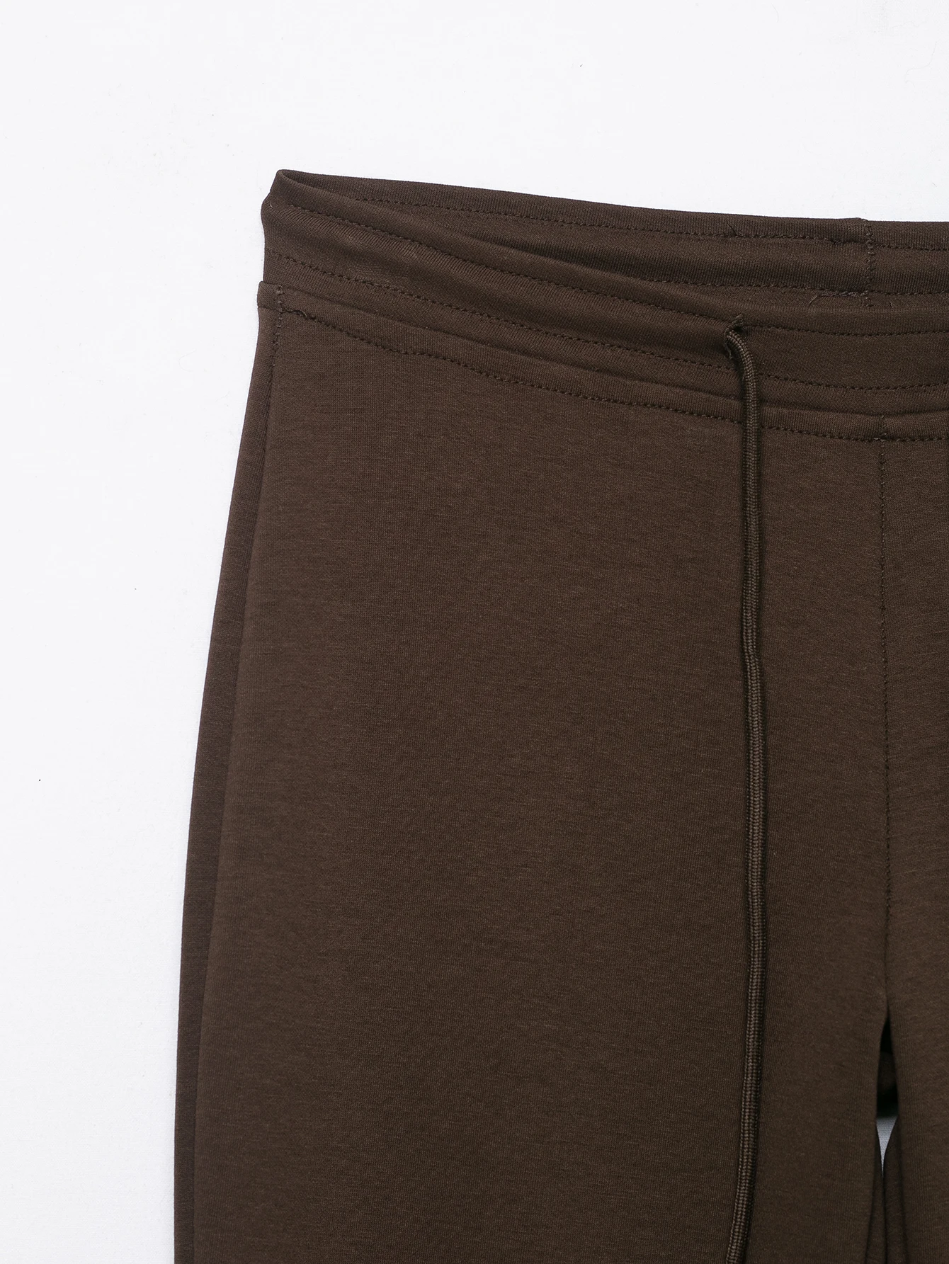 KONDALA Casual Chic Marrone Cioccolato Abiti da donna Manica lunga Giacche larghe Pantaloni lunghi a zampa d'elefante Sport elastici Tute da corsa femminili