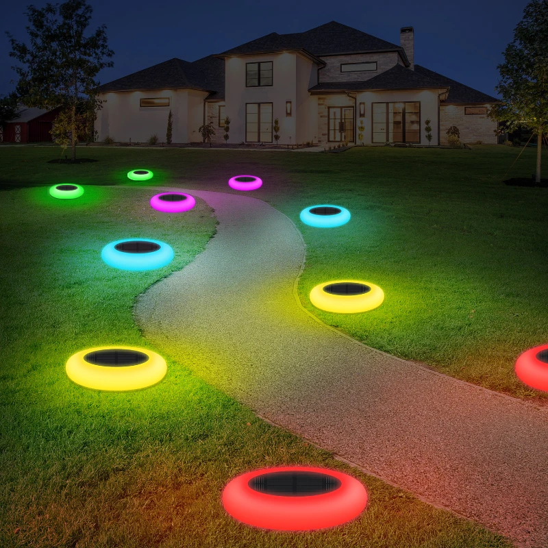 

2/6Pack Solar Ground Landscape Light Waterproof Outdoor Underground Lamp Buried Solar Light for Home Garden Lawn Yard Decoration