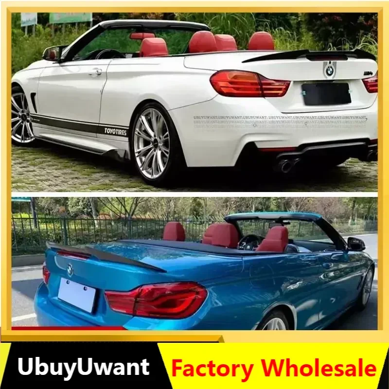 UBYUWANT High Quality Carbon Fiber Exterior Rear Spoiler For BMW F33 4 Series 428i 435i 2 Dr For Coupe 2013-2019 M4 Style