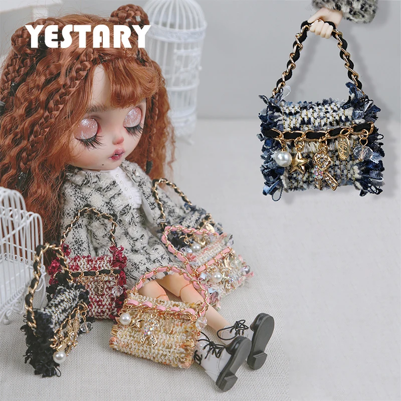 

YESTARY Bjd Doll Clothes Handbag For 1/6 Obitsu 24 Blythe Doll Accessories Fashion Bags DIY Miniature Item Toy For Girls Gifts