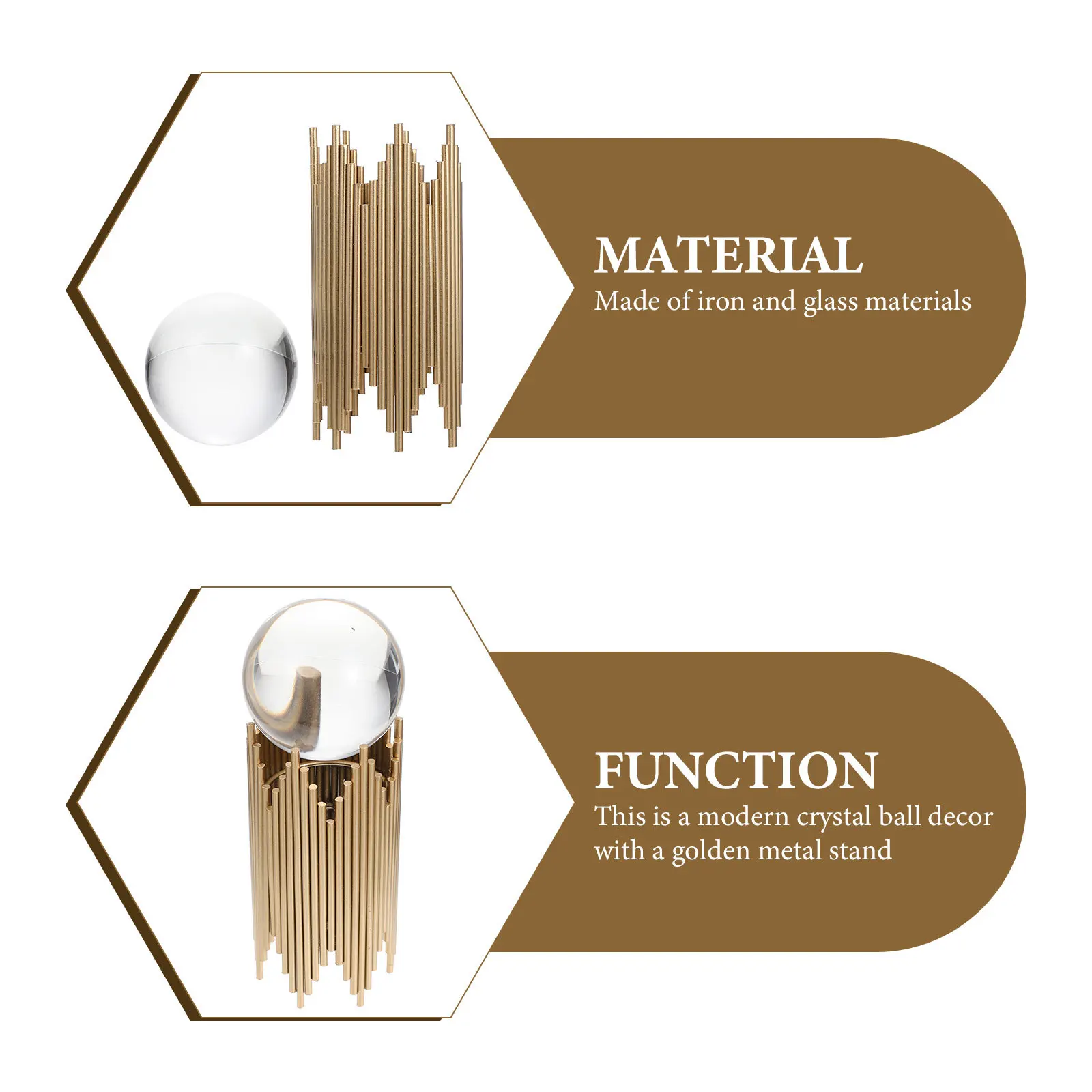 

1Set Premium Crystal Ball Metal Stand Desktop Decoration Reflective Light Home Decor Gift Idea Crystal Ball Photographer Gifts