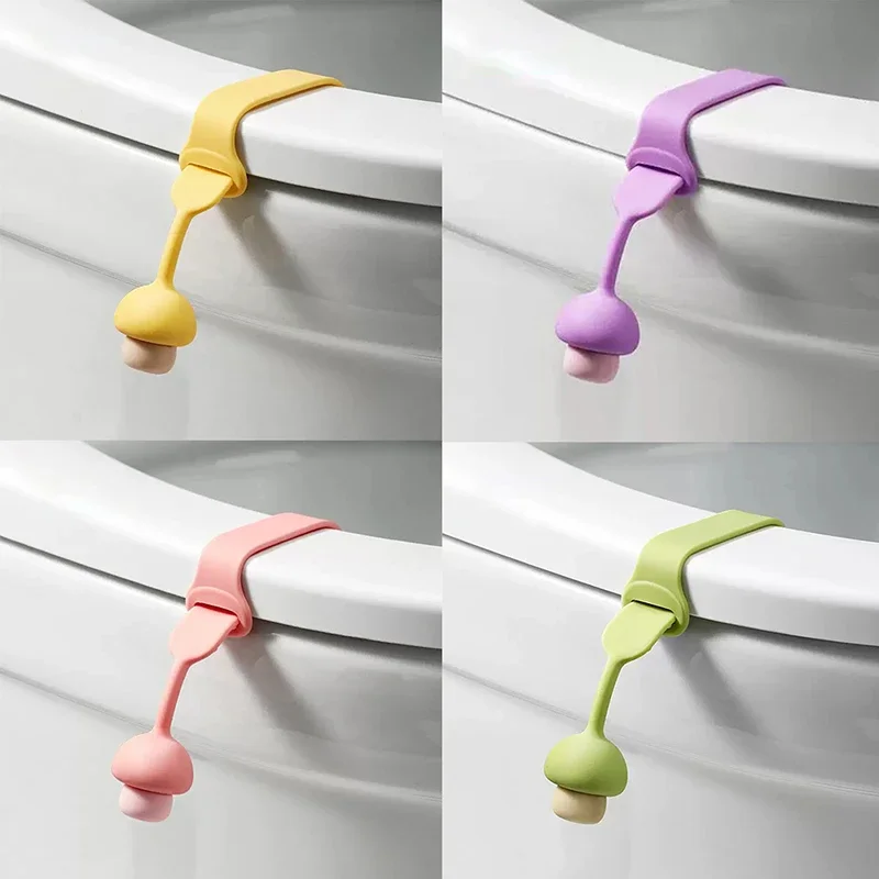 Toilet Flipper Silicone Lift Toilet Lid Toilet Seat Pull Ring Sanitary and Anti Dirt Hand Toilet Accessories