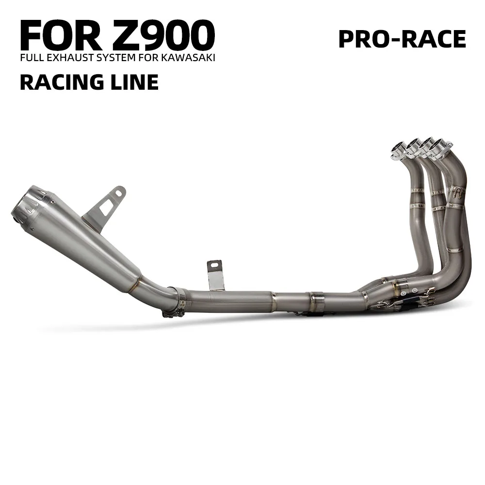 

Титановая выхлопная трубка мотоцикла ARRO Pro-Race, глушитель без шнуровки для Kawasaki Z900 2017-2025, полная система, модифицированная побег