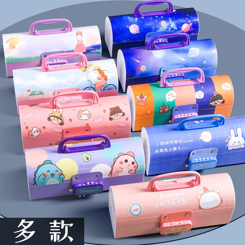 

Password Stationery Box Kindergarten Elementary School Students First Grade Children's Pencil Bag Cute Pencil Case