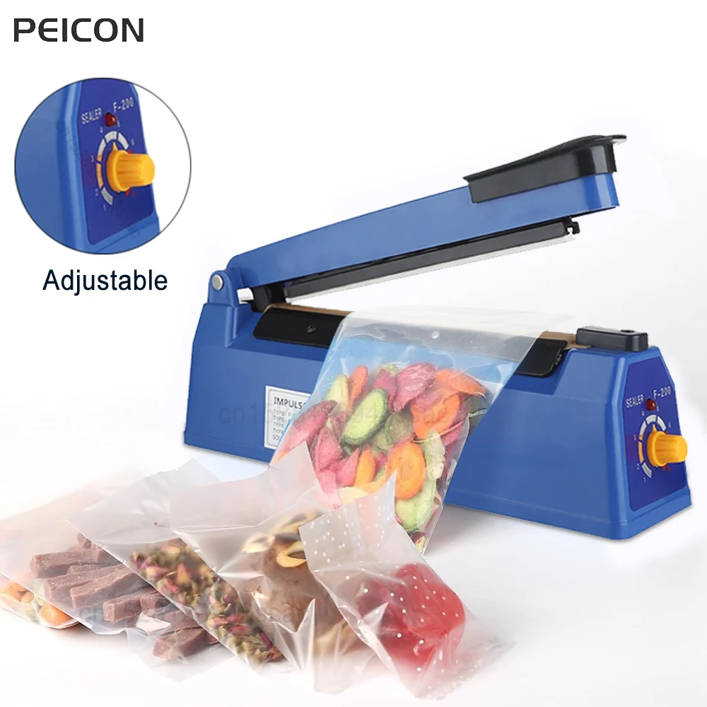 

Sealing Machine Impulse Fast Heat Sealer Food Plastic Bag Sealer Manual Packing Machine Shrink Wrap Bag Sealers Vacuum Sealer