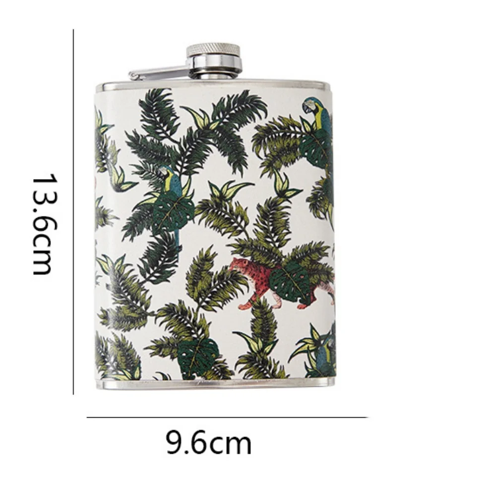 8oz/220ml Portable Flagon Hip Flask Set With Cup for Whiskey Vodka Wine Pot Alcohol Outdoor Gift Box Drinking Bottle Tools