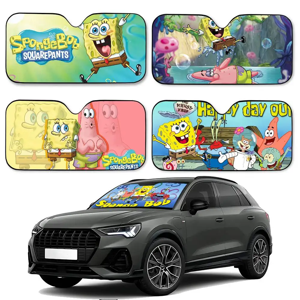 

Мультяшный S-spongebob автомобильный солнцезащитный козырек автомобильный солнцезащитный козырек универсальный складной козырек для ветрового стекла