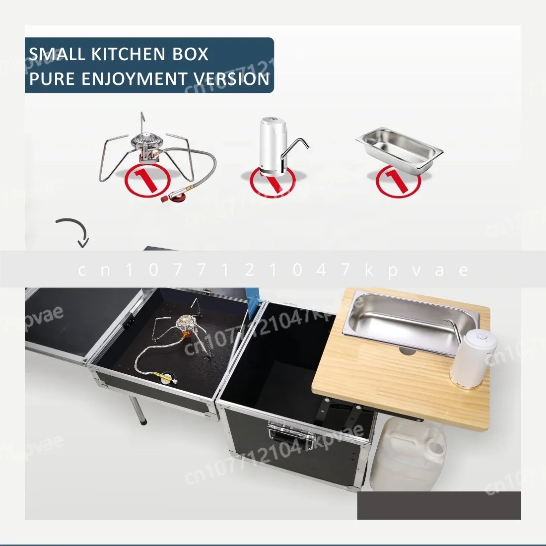 Folding Storage Box,self Driving Integrated Stove,outdoor Camping,portable Mobile Small Kitchen, Camping Picnic Kitchen, Cooking