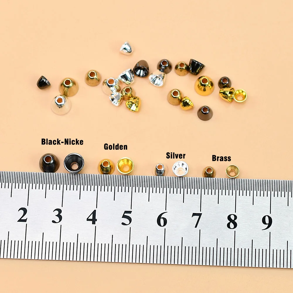 MNFT 16 قطعة خرز على شكل رأس مخروطي مواد ربط الذباب للذباب الأنبوبي عربات صوفية لافتات ذباب المياه المالحة طُعم صيد سمك السلمون المرقط