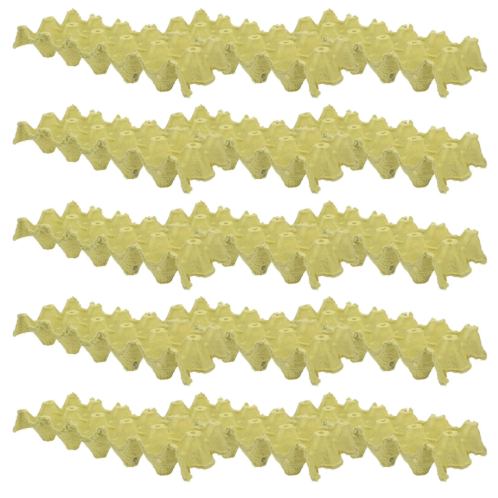 Egg Cartons 30 Pack Paper Pulp Stackable Blank Fiber Trays for Chicken Egg Storage Farm Market Fridge