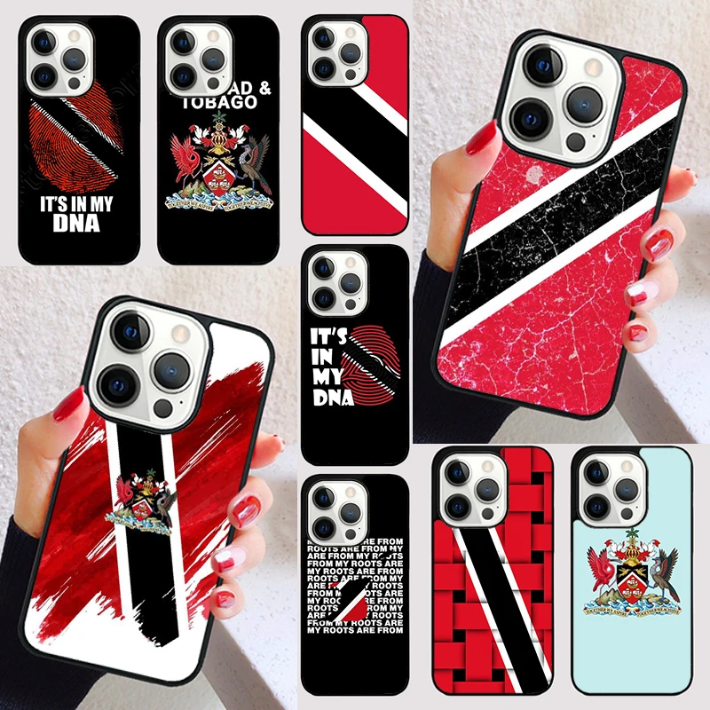 

Trinidad and Tobago Flag cover For iPhone 15 16 13 12 11 14 Pro Max Mini Max SE 2020 7 8 6S Plus Phone Case