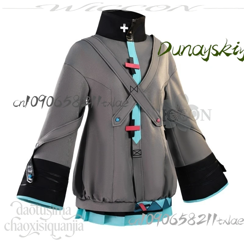 Shop1104629319 مخزن مشروع Sekai المرحلة الملونة! فيلم لا يمكن أن يغني زي الرسوم المتحركة التأثيري معطف رمادي Y2K Jirai Kei أغطية الرأس