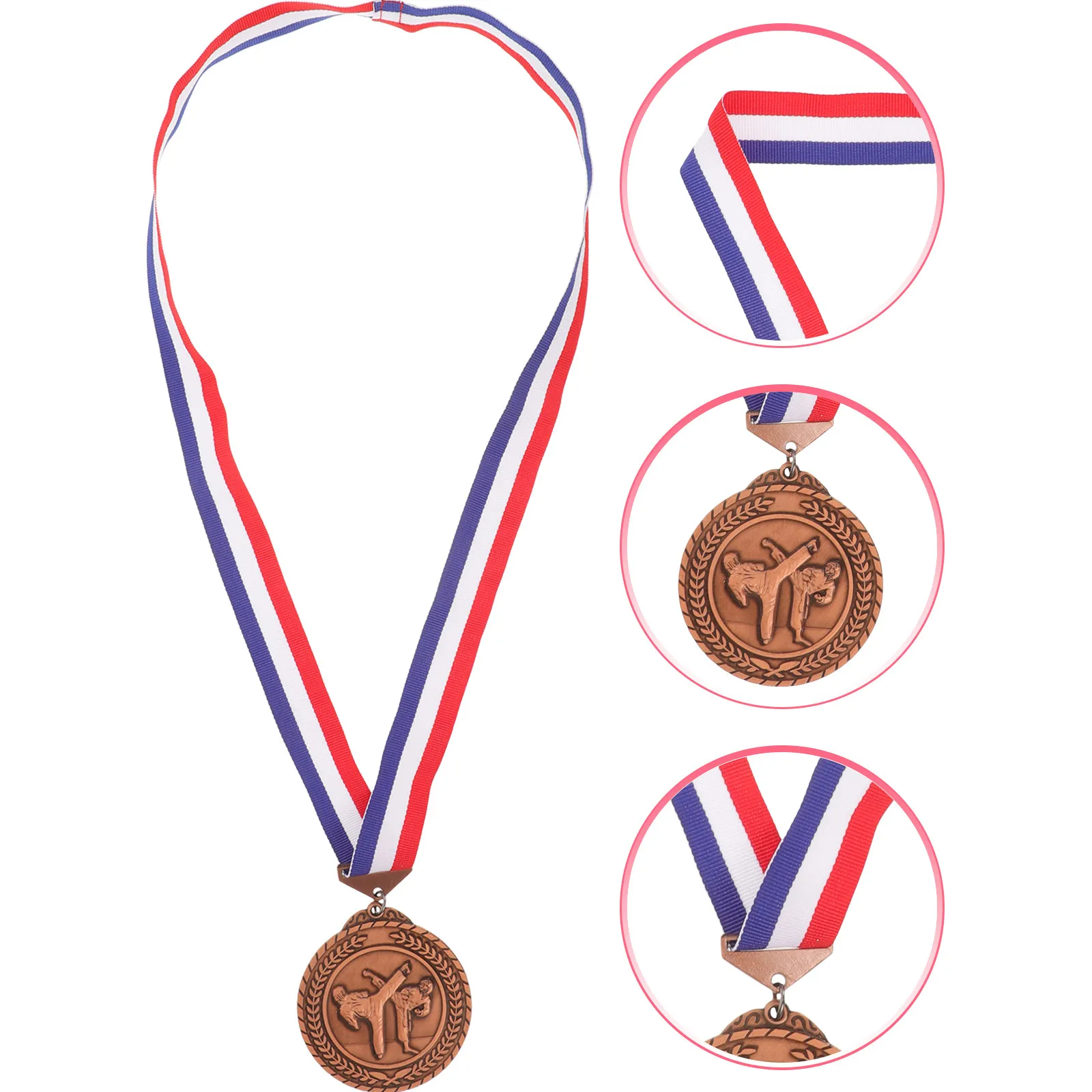 

Sturdy Zinc Alloy Taekwondo Achievement Medal Competition Award Hanging Display Plaque for Karate Tournaments Training Decor