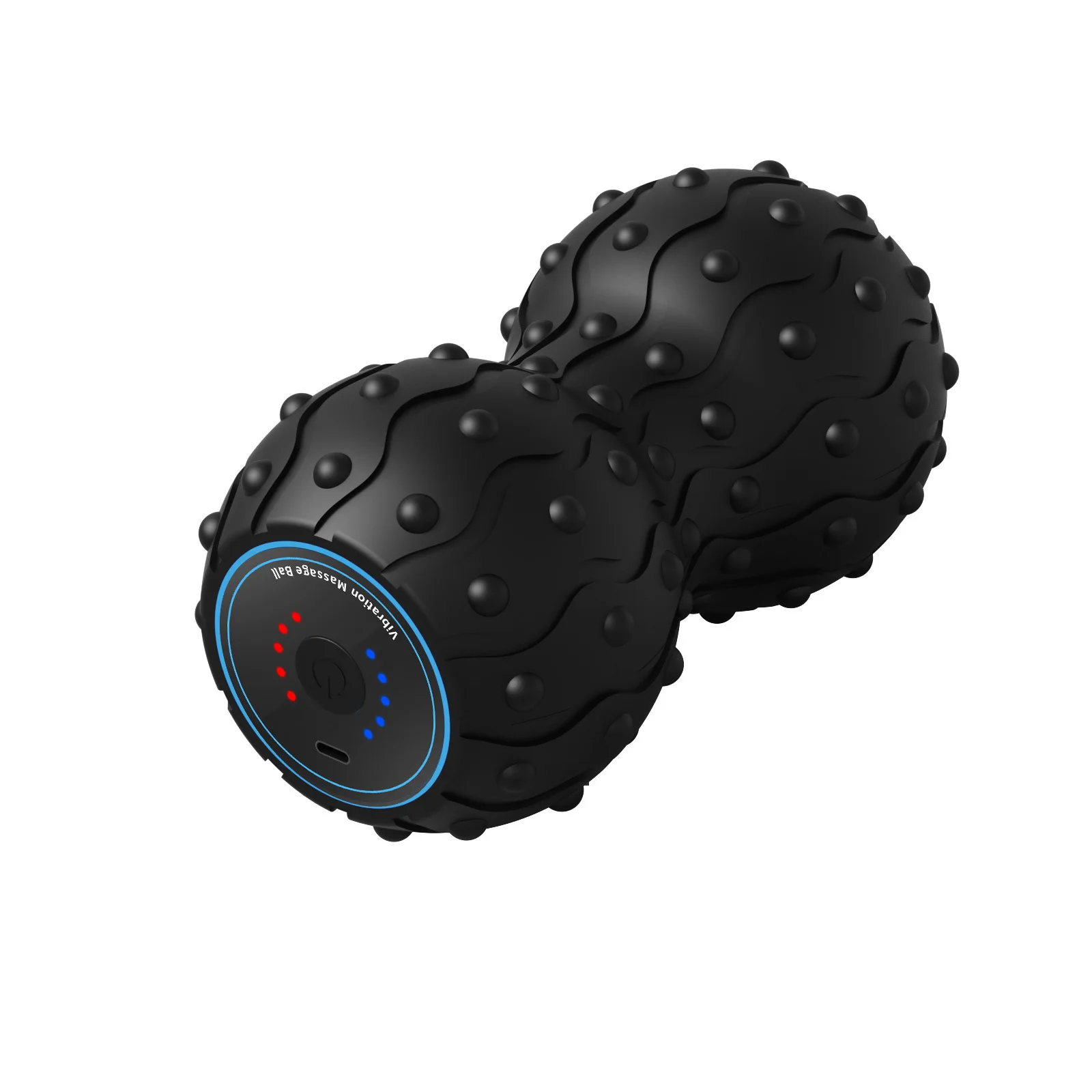 Fitness Muscle Electric Vibrating Neck Massager Physical Therapy Silicone Peanut Massage Balls