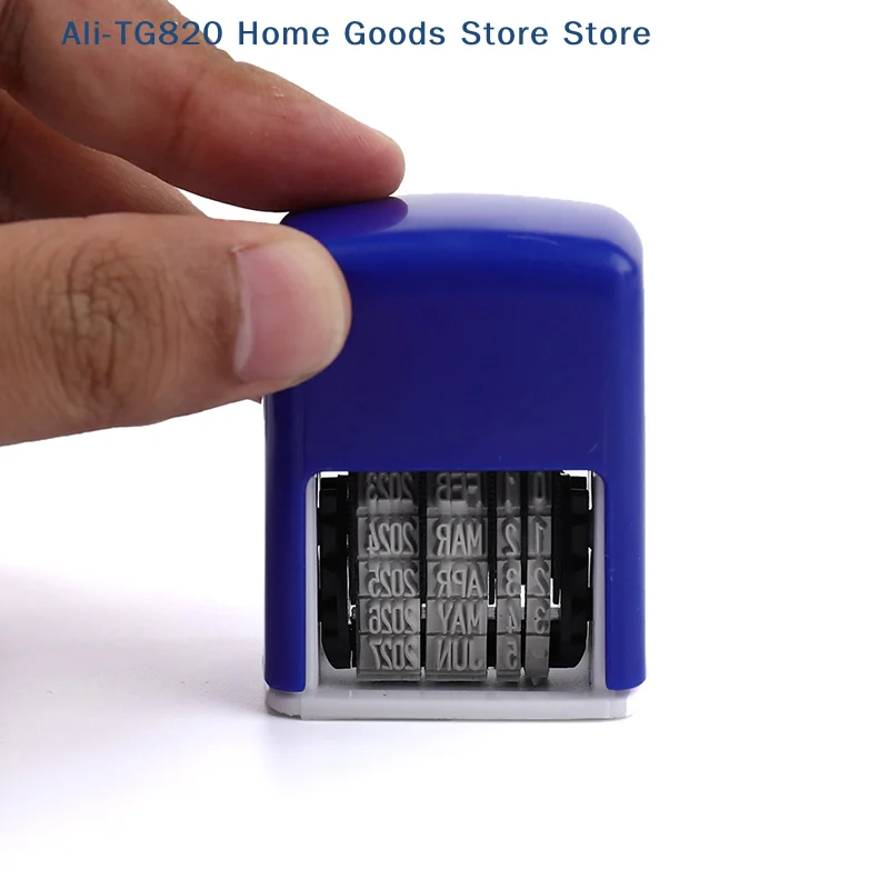 [TG820]DIY Handle Account Date Stamps Stamping Mud Set Mini Self-Inking Stamps For Office Escolar Supplies Emboss view 3