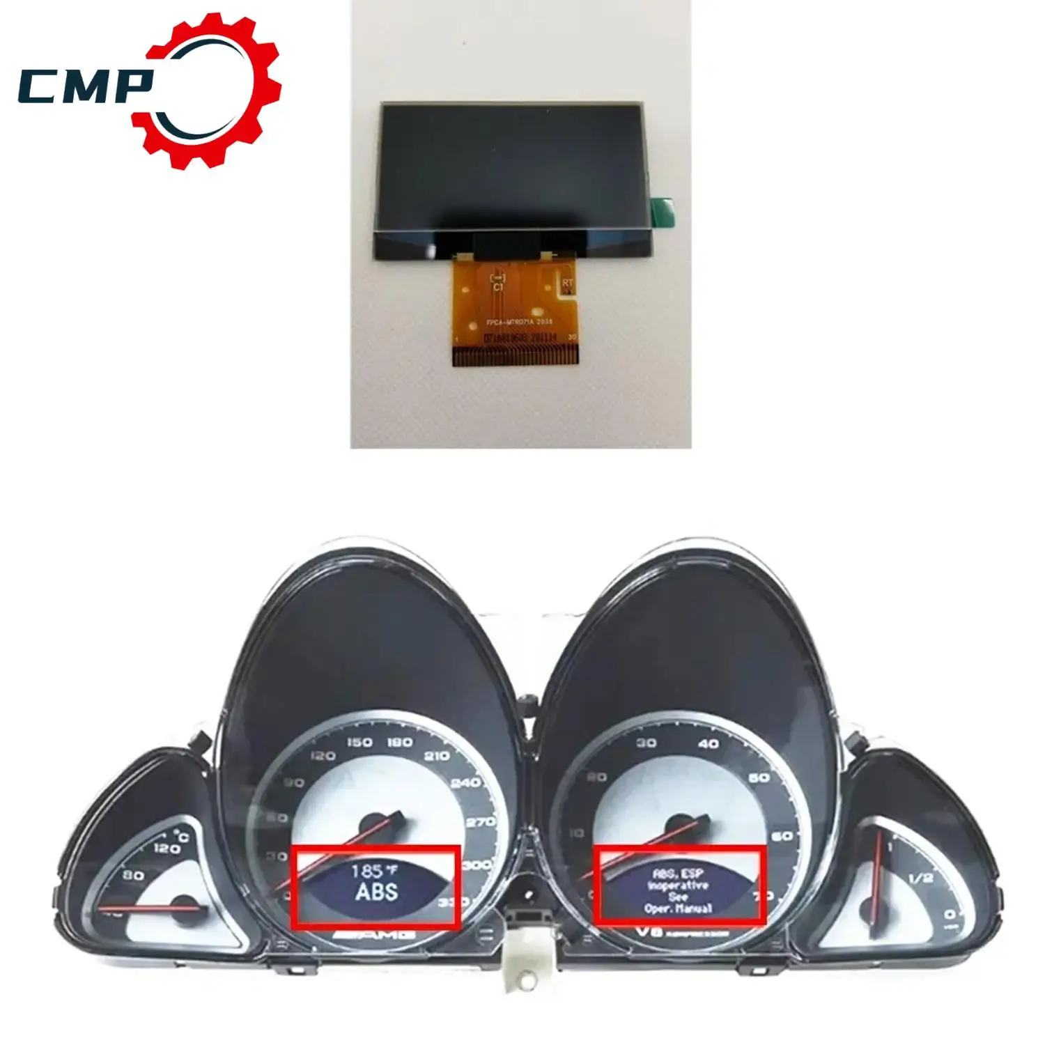 

Dashboard Display LCD Screen For Mercedes-Benz R230 SL350 SL500 SL600 SL55 AMG Instrument Speedometer A2305407611,A2305404847