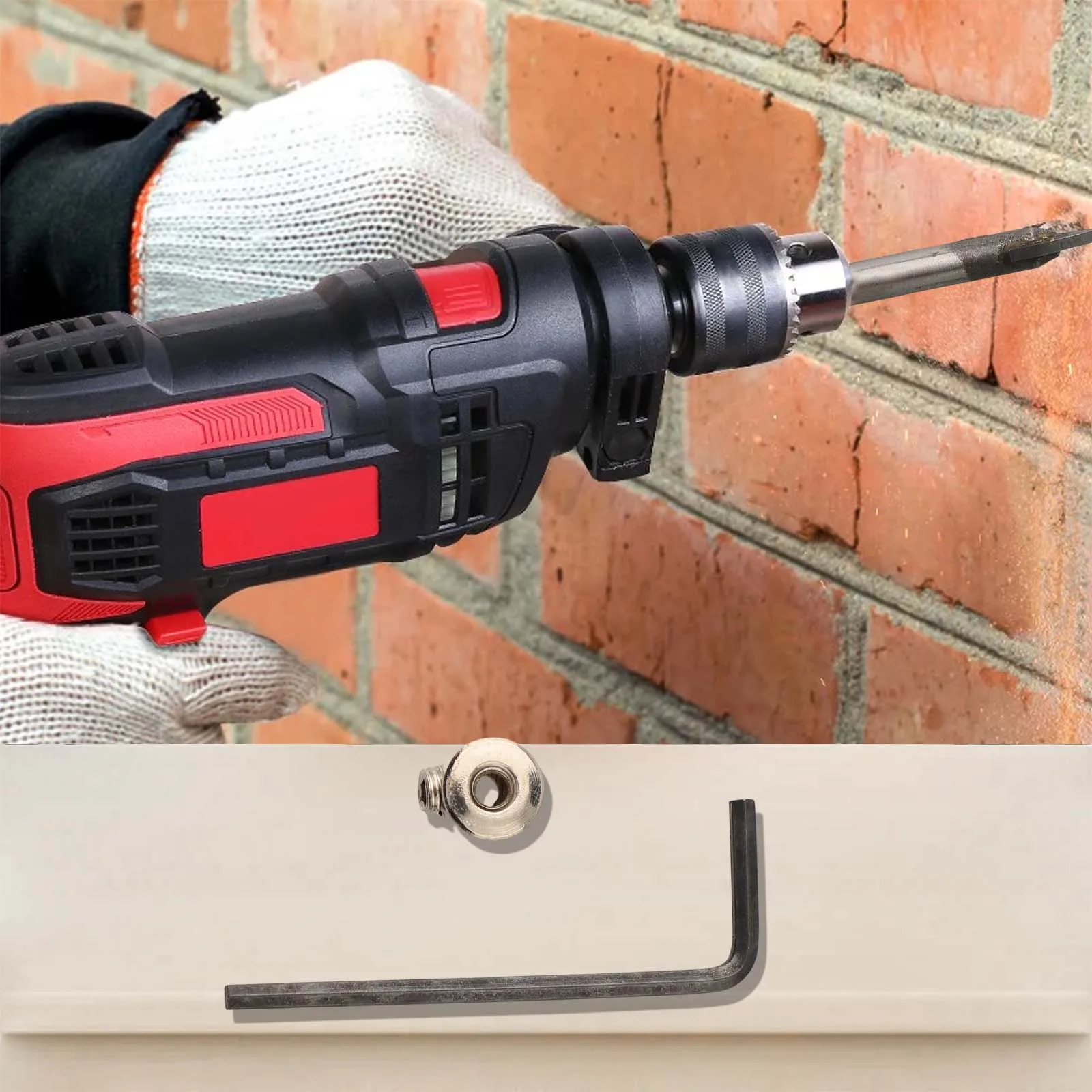 1set Bit Positioner With Small Wrench Drill Depth Stop Ring Woodworking Drill Bit Limiter 3-16mm Woodworking Tools
