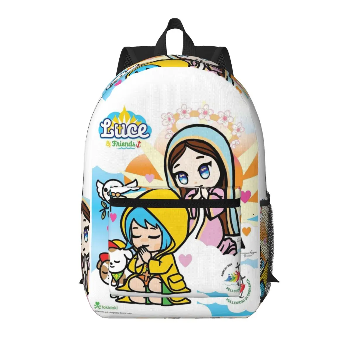 Luce Vatican Mascot Catholic Church 2025 Student Backpack School Bag Hiking Travel Daypack for Boys Girls Bookbag Shoulder Bags