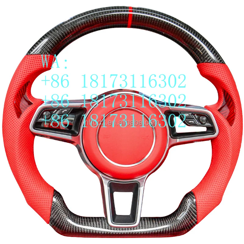 Factory Discounts Factory Customized High Quality Carbon Fiber Car Steering Wheel Panamera Macan 911 718 996 971 992