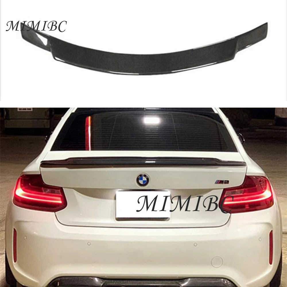 

FOR BMW 2 Series F22 F87 M2 Coupe 2014 2015 2016 2017 2018-2021 C74 Style Rear Trunk Spoiler Wing Lip Real carbon fiber