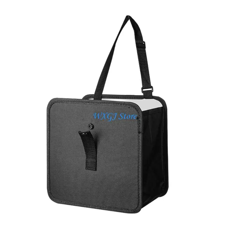 

37JE Portable 7L Car Trash Can Leakproof Design Hanging Mount Liner Auto Cabin Waste Container for Travel Use