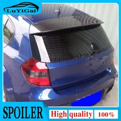 Unpainted Primed Rear Trunk Roof Lip Trunk Spoiler Fiberglass Wing Fits for BMW 1 Series E81 E87 FRP