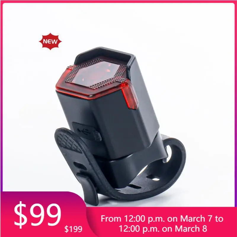 

STLF Mini USB Rechargeable LED Bicycle Safety Warning Lights Set ABS Cycling Headlight Taillight Waterproof Bike Light Battery P