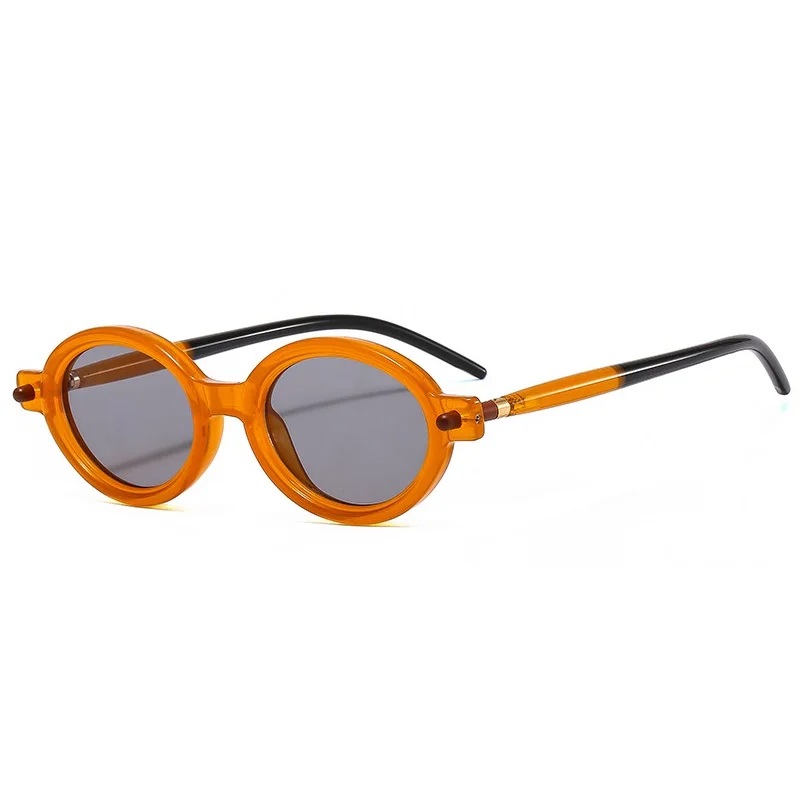 Gafas De Sol redondas Vintage para Hombre y mujer, lentes De Sol De diseñador De marca De lujo, UV400, ovaladas De alta calidad