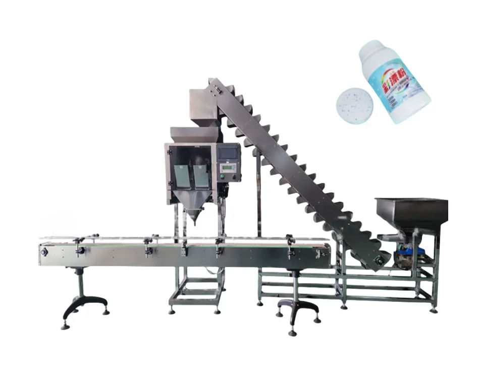 Automatic  Scale Rice Nuts Grains Beans Packaging Glass Pouches Bottles Plastic Bags Pellet Weighing Packing Machine