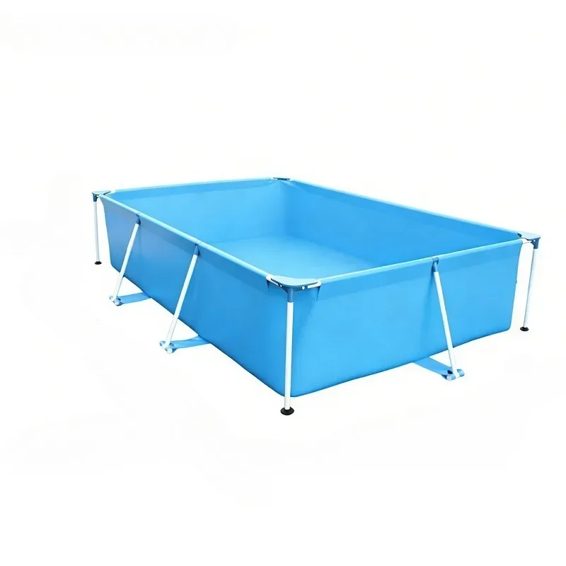 Large Outdoor Square Frame Swimming Pools, Available in Various Sizes, Perfect for Swimming and Recreation