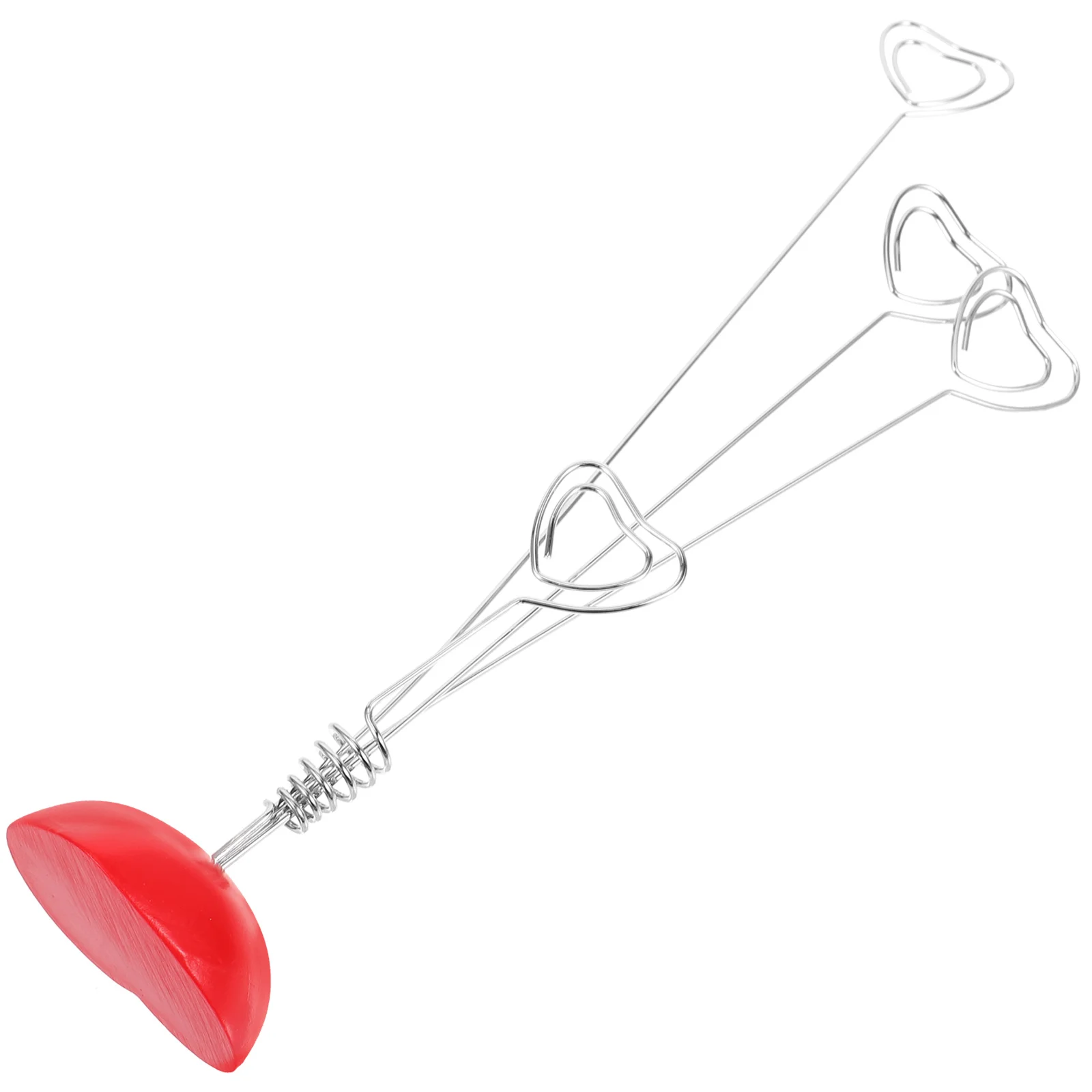 

Heart Shape Photo Holder Note Memo Clip Tree Silver Red 103x3inch Base 19x19inch Creative Clip Tree for Office Desk Cards Notes