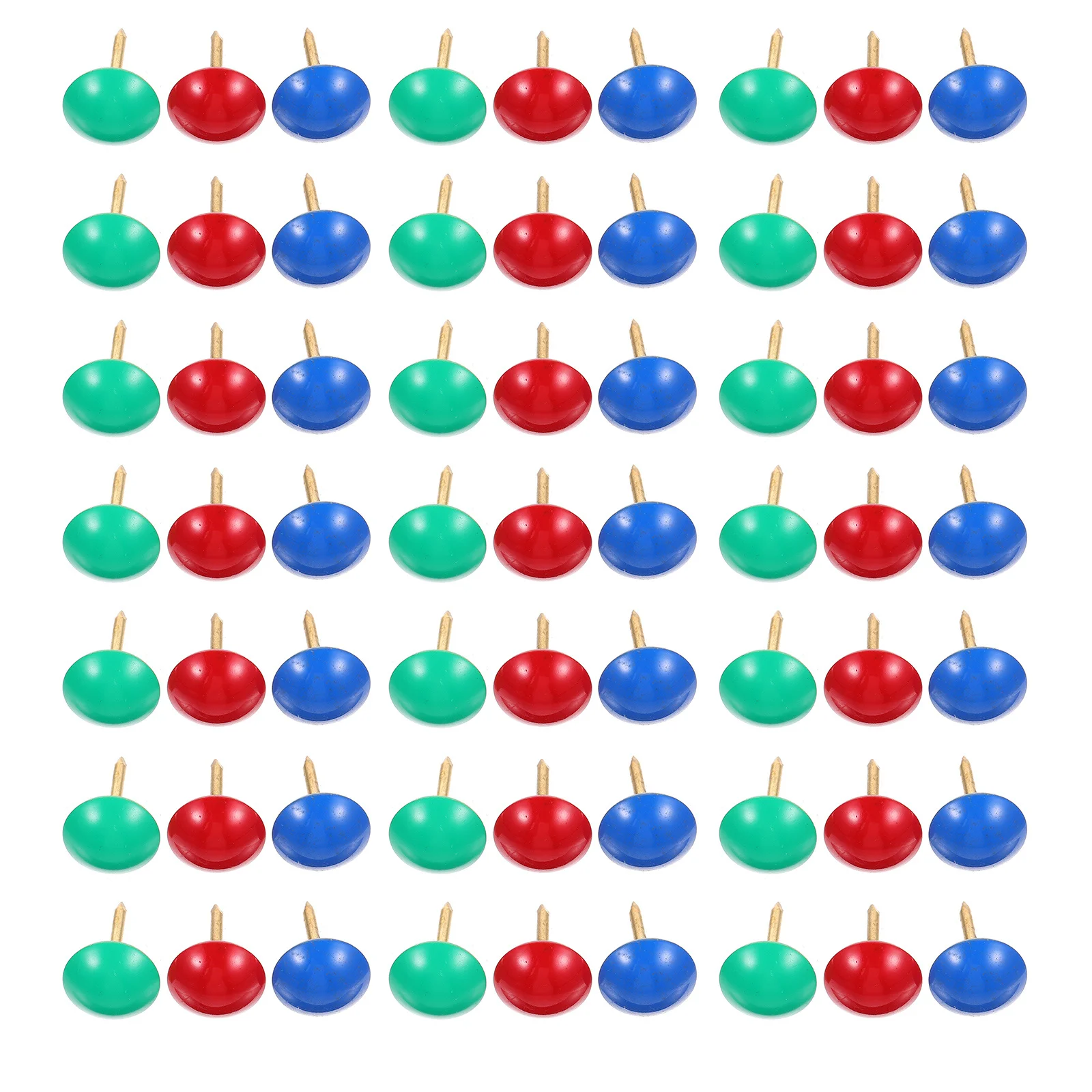 60 قطعة مسامير المفروشات الزخرفية الملونة جولة رئيس الحديد Thumbtacks للأسرة الحرف الخشبية المنزلية تحديد الملحقات