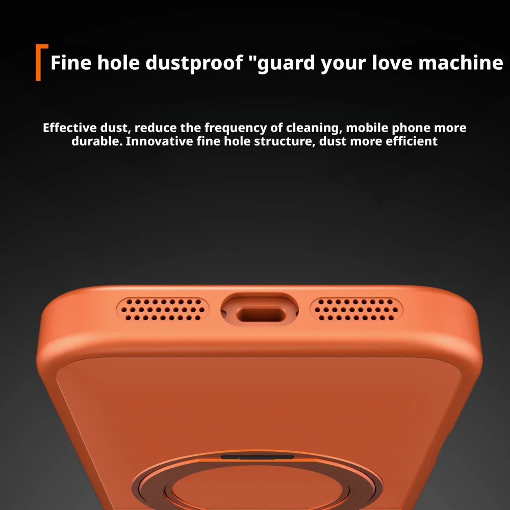 آيفون 17 16 15 14 13 12 برو ماكس ل Magsafe حافظة 360 ° حامل مغناطيسي دوار لحماية الكاميرا، غطاء ممتص للصدمات ناعم #6