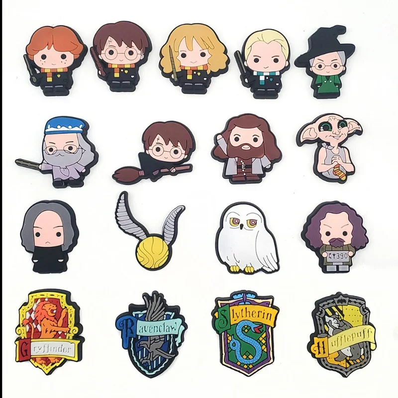 Direkt verkauf harryed Film Anime Potters Charms Schuhs chnalle DIY Cartoon Charme Zubehör Kinder Weihnachten Geburtstags geschenke