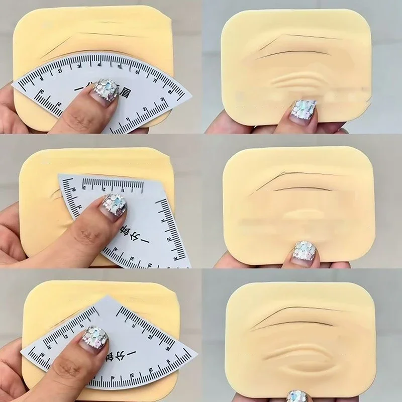 Fast Drawing Eyebrow Design Ruler Microblading Mapping Tool Shaping Permanent Makeup Drawing Guide Ruler Tattoo Supplies Reuse