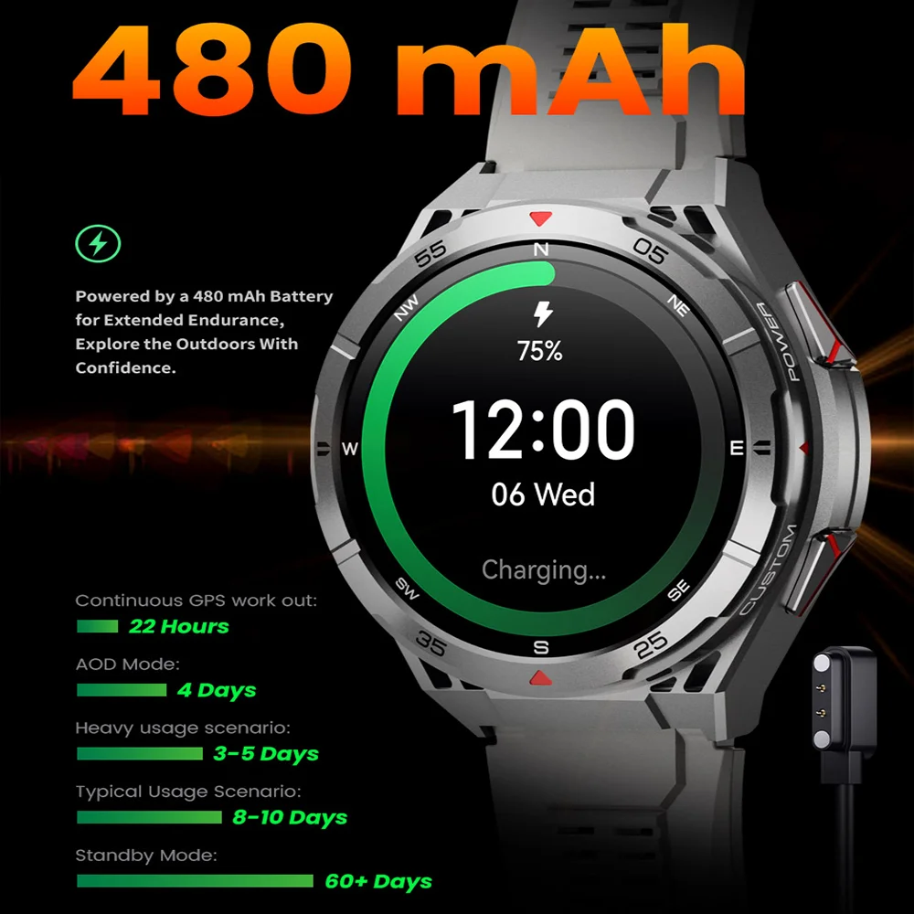 Novo Smartwatch 2026 com GPS, - Outdoor Lighting Track avaliação e preço