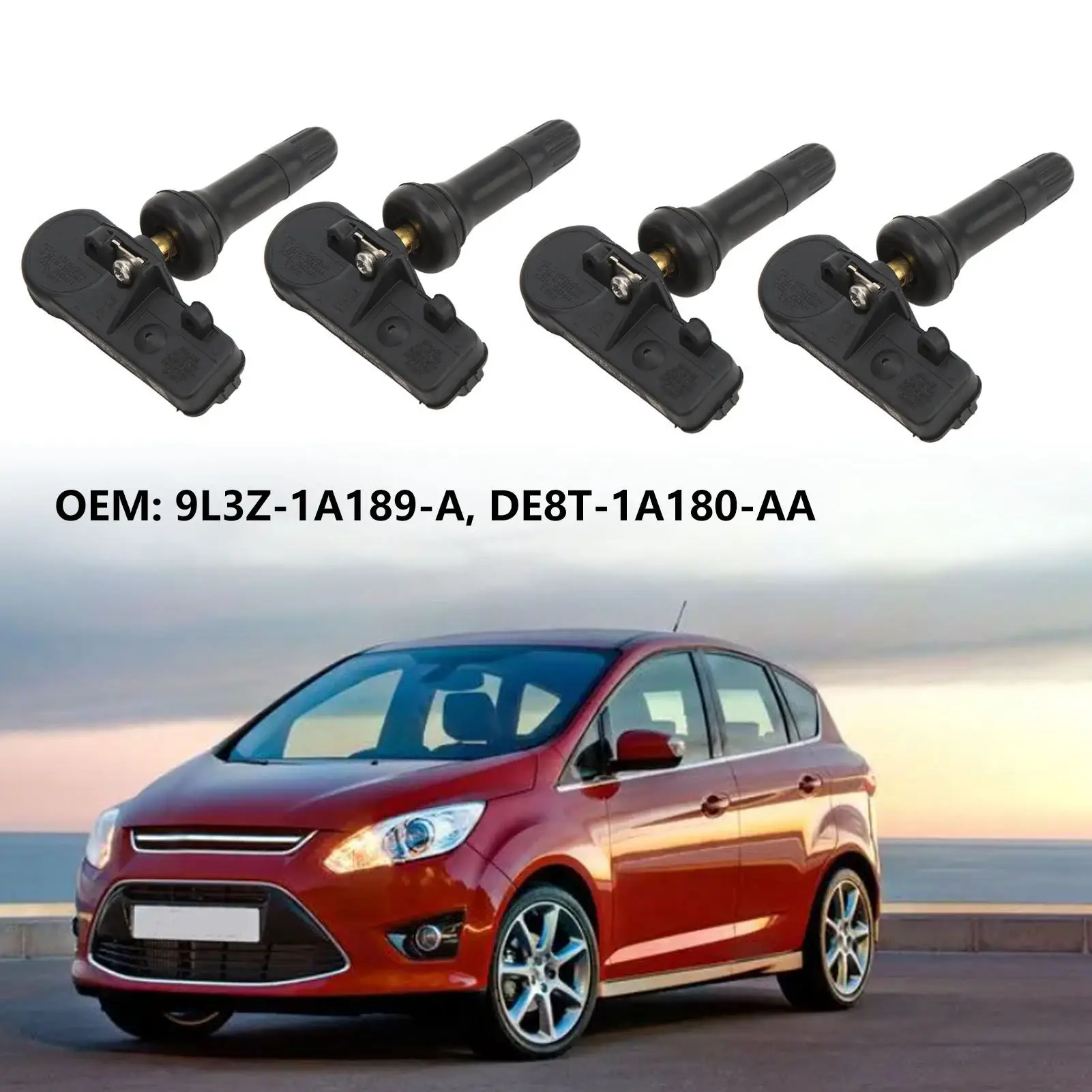 

Датчик контроля давления в шинах 9L3Z ‑ 1A189 ‑ A, Сменный датчик для Ford C Max Edge Escape Explorer, 4 шт.