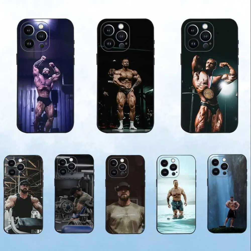 

C-Chris Bumstead Bodybuilding Phone Case For iPhone 16,15,14,13,12,11 Plus,Pro Max,XS,X,XR,SE,Mini,8,7,Soft Silicone Black Cover
