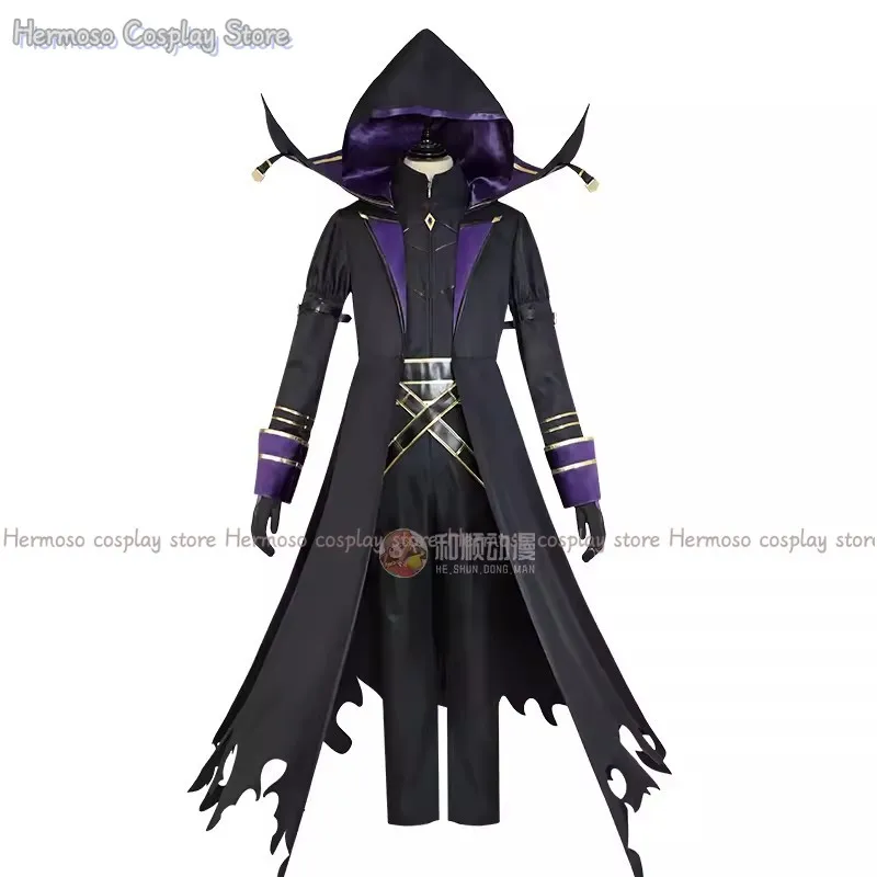 Kadjou Fantasia Cosplay com Peruca para Homens e Meninos, Anime A Eminência Sombra Uniforme, Manto, Jardim Minoru, Festa de Halloween, Cosplay porque